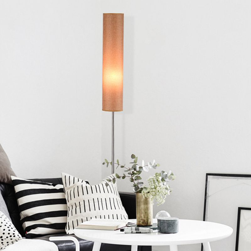 Ritta Moderne LED Lampade da Terra Tessuto/Metallo Salotto Bianco/Rosso/Marrone/Caffè