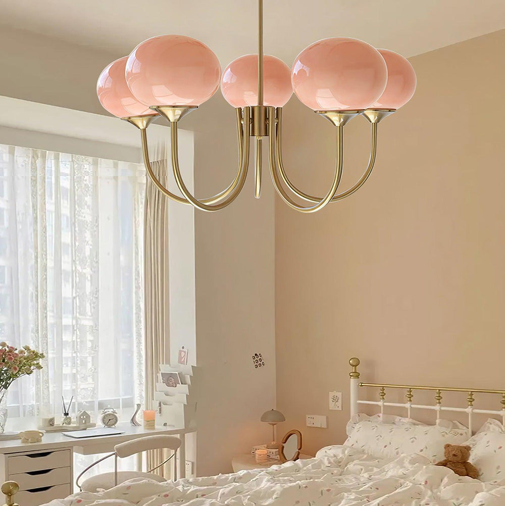 Valentina Globo Retro Vetro Lampadari Camera da Letto