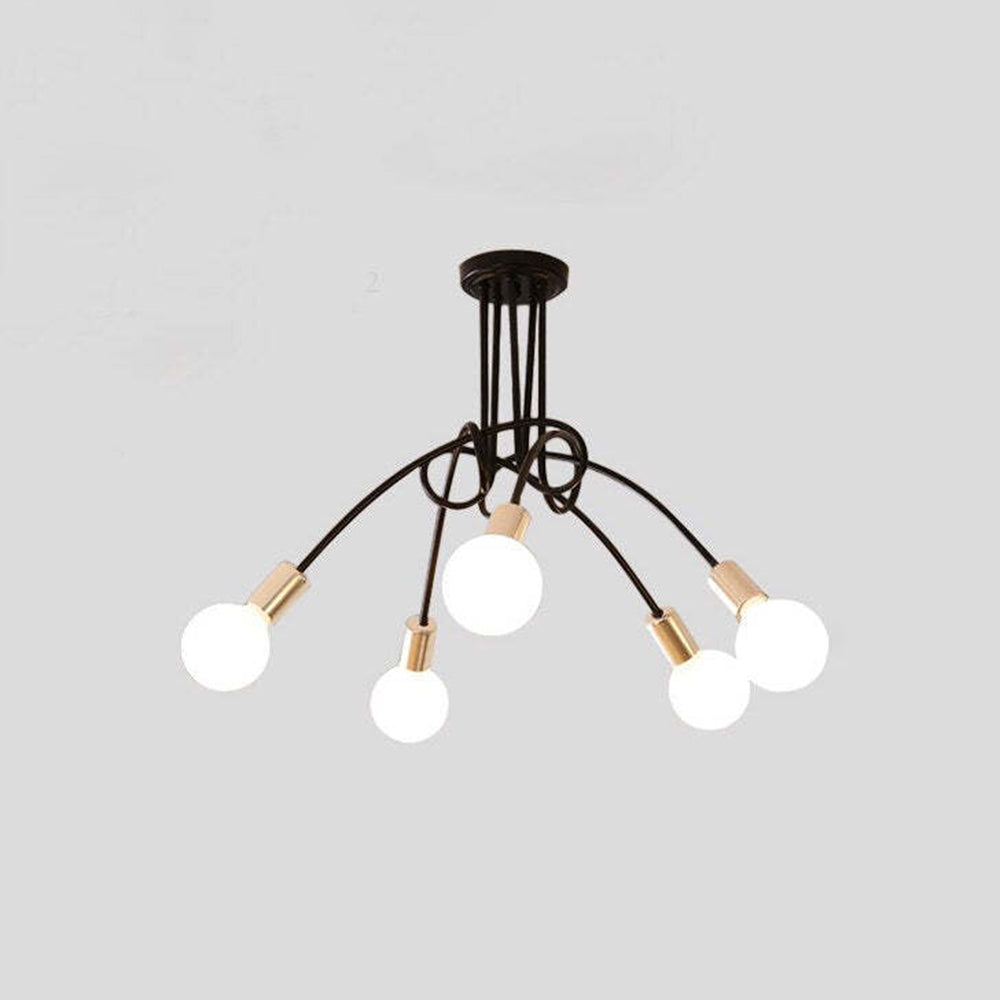 Valentina Moderno LED Speciale Lineare Curva Metallo Plafoniere Sala da Pranzo/Soggiorno