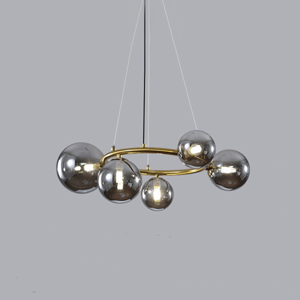 Valentina Minimalista Moderno LED Lampade a Sospensione Bianco/Oro Metallo/Vetro Soggiorno/Camera da Letto