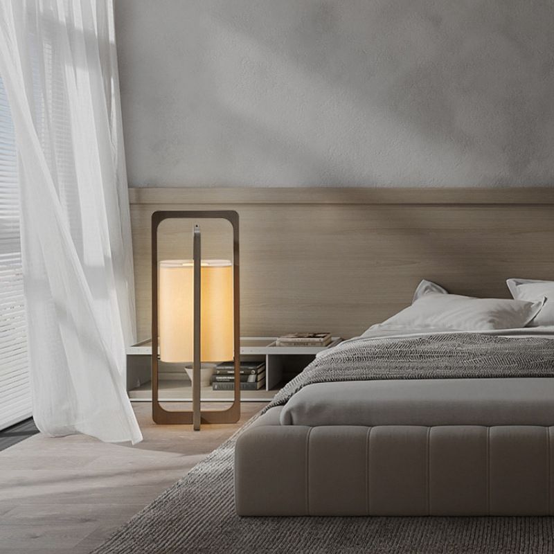 Muto Rectangular Lampade da terra,Legno,Camera da letto