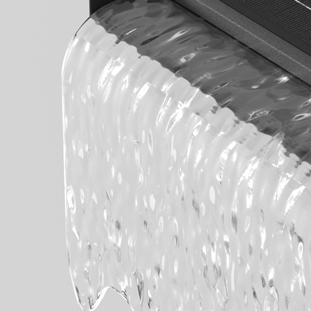 Ray Moderno Corrente Solare Acrilico Applique da Esterno Nero