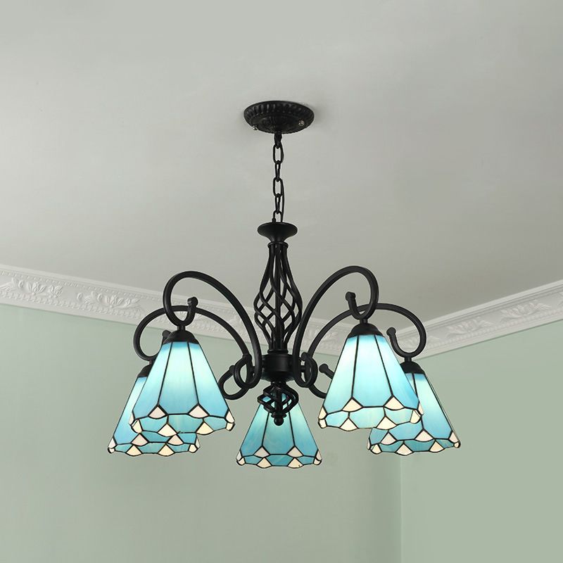 Silva Tiffany Ramo Mediterraneo Metallo Lampadari
