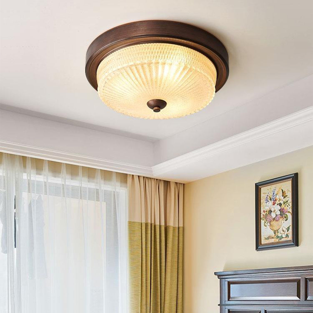 Silva Vintage Rotondo Plafoniere Vetro Camera da Letto