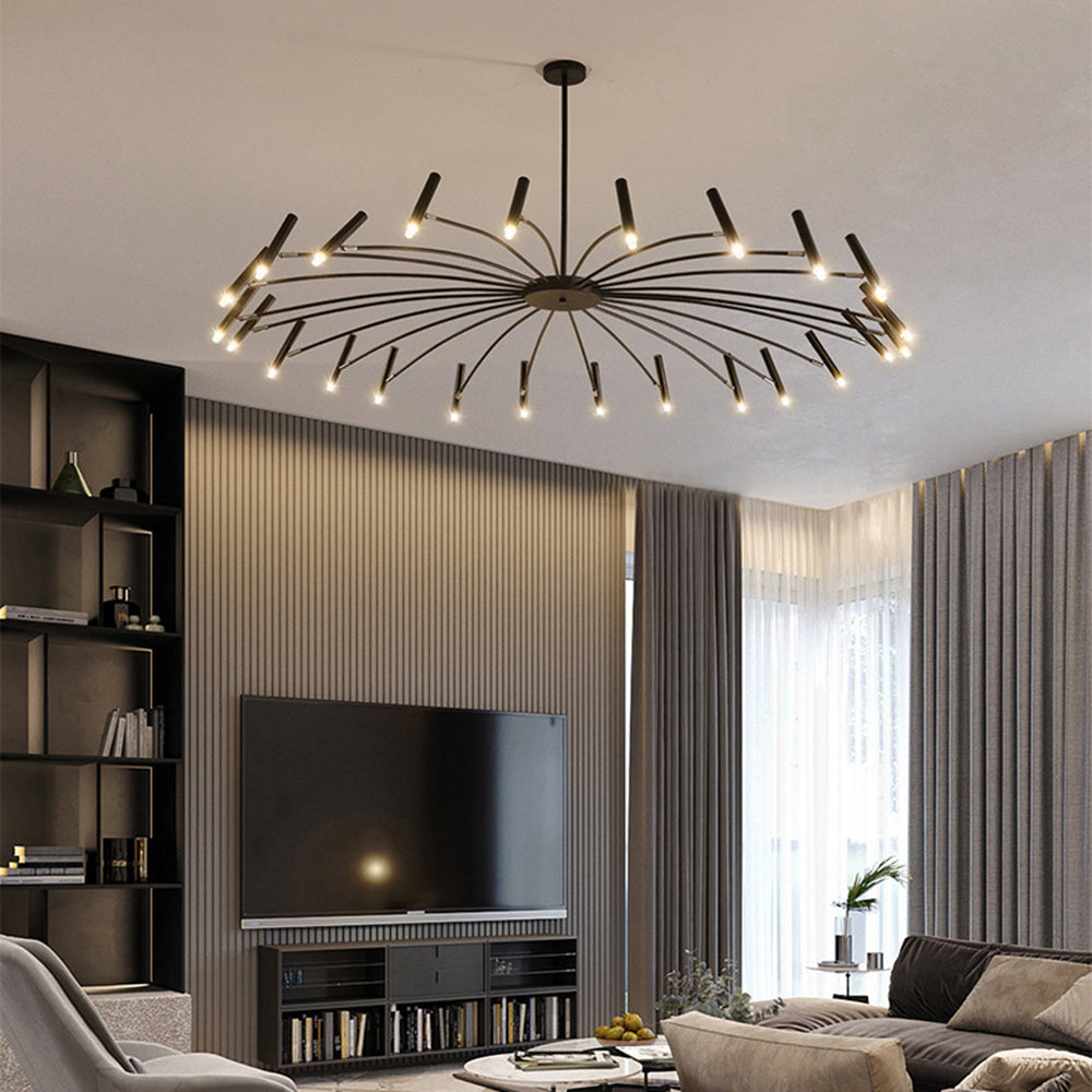 Arisha Moderno LED Urbano Lambada a Sospensione Bianco/Nero Metallo Soggiorno/Camera da Letto