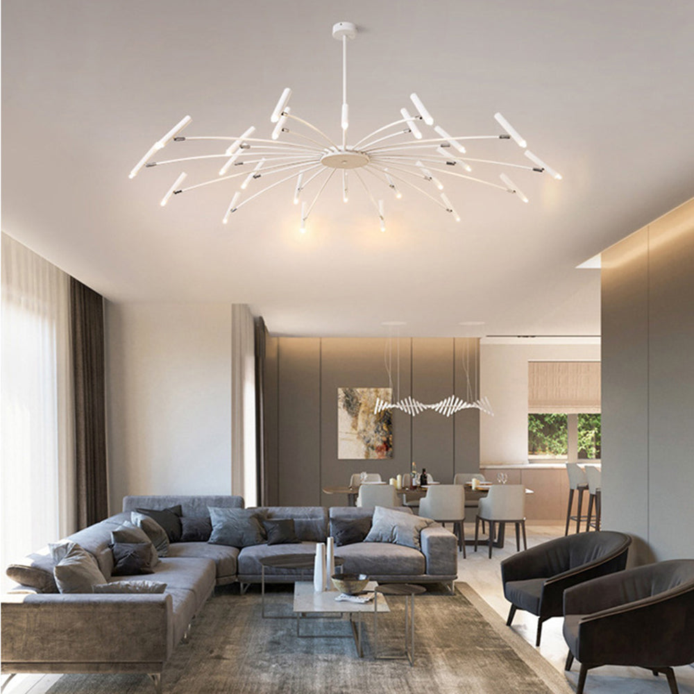 Arisha Moderno LED Urbano Lambada a Sospensione Bianco/Nero Metallo Soggiorno/Camera da Letto
