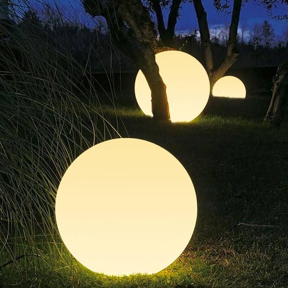 Ray Lampade da Esterno Minimalista Globo LED Resina Giardino