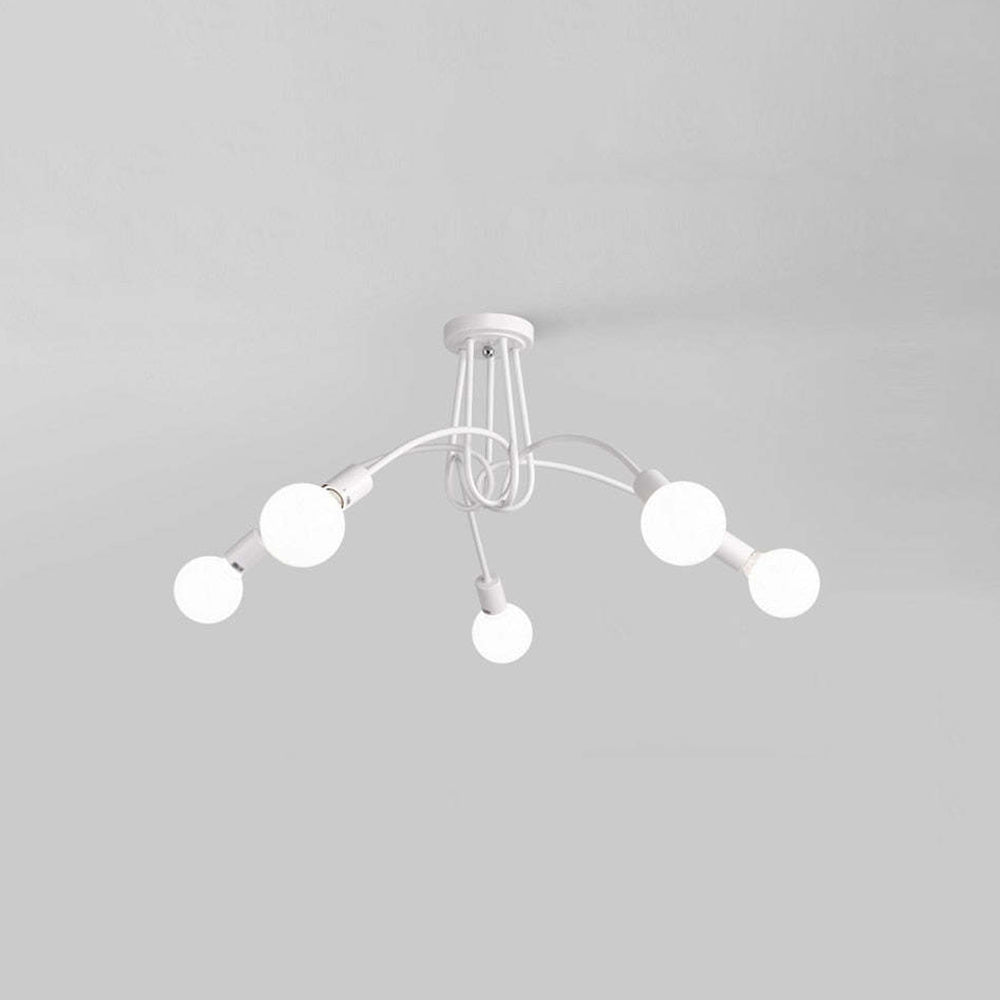 Valentina Moderno LED Speciale Lineare Curva Metallo Plafoniere Sala da Pranzo/Soggiorno