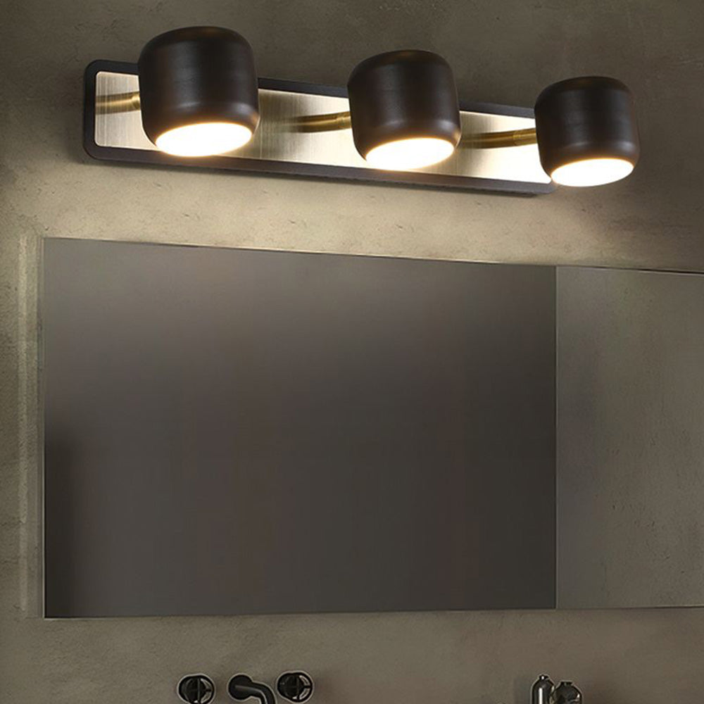 Arisha Moderno LED Specchio Anteriore Metallo Applique Minimalismo Nero/Bianco Bagno