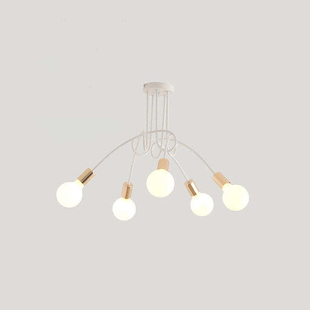 Valentina Moderno LED Speciale Lineare Curva Metallo Plafoniere Sala da Pranzo/Soggiorno