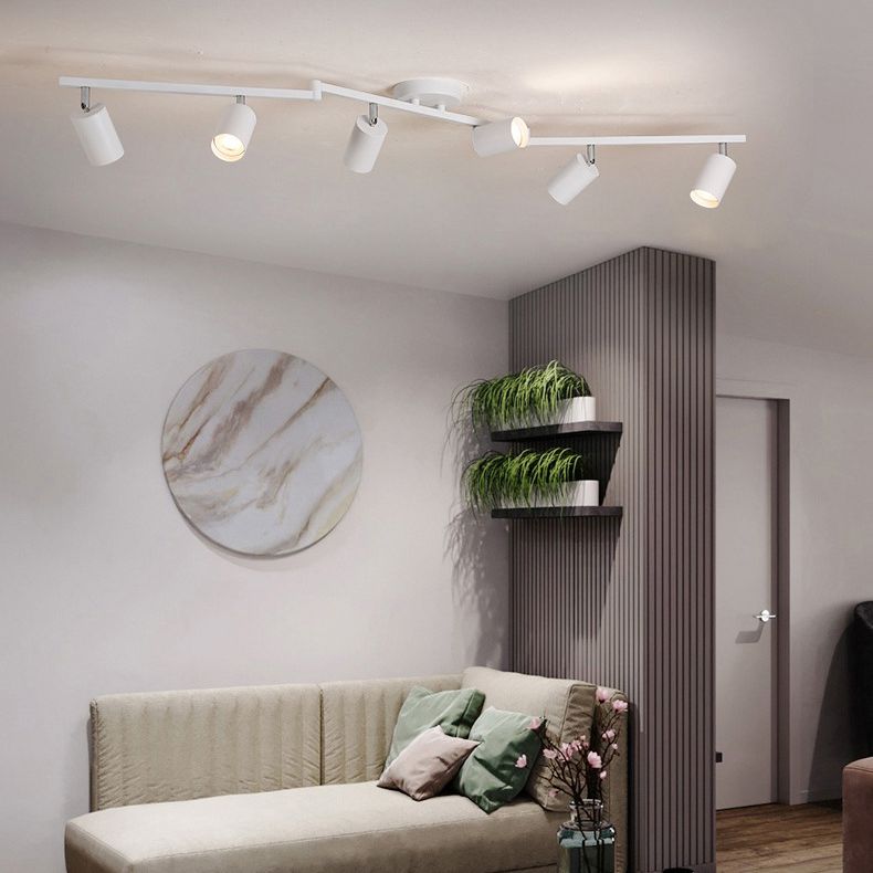 Arisha Moderno Cilindrico LED Semi Plafoniere Soggiorno