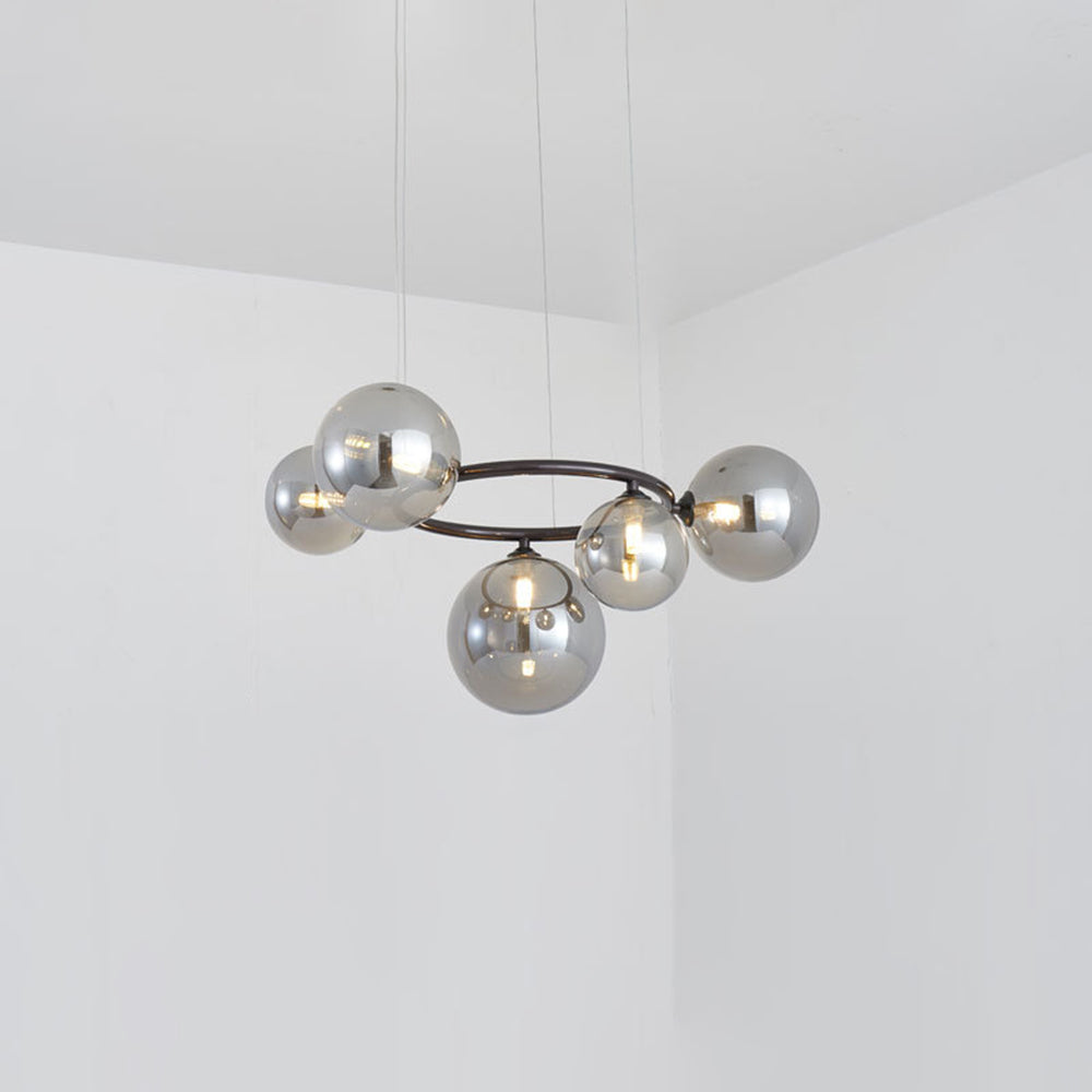Valentina Minimalista Moderno LED Lampade a Sospensione Bianco/Oro Metallo/Vetro Soggiorno/Camera da Letto