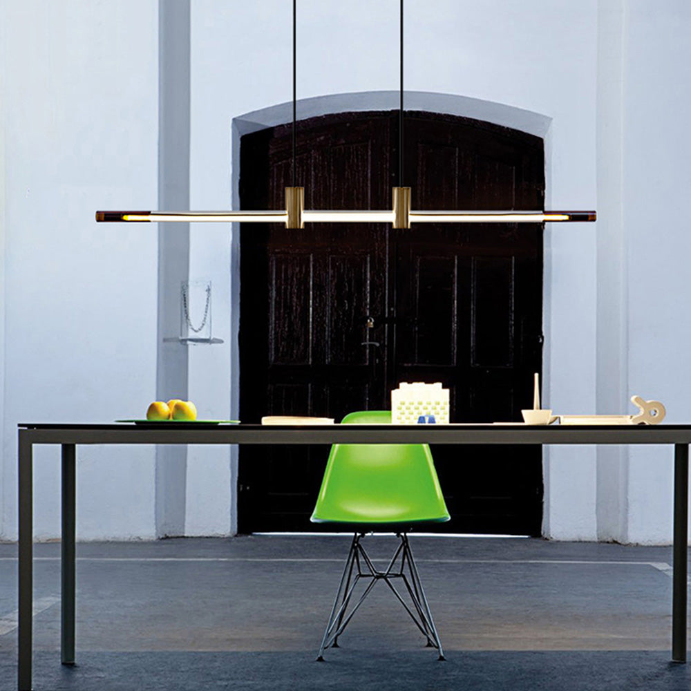 Arisha Minimalista LED Lampade a Sospensione Metallo/Acrilico Lineare Sara da Pranzo/Bar