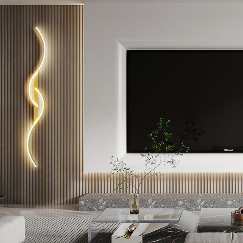 Arisha Moderno Lineare Onda Camera da Letto Applique