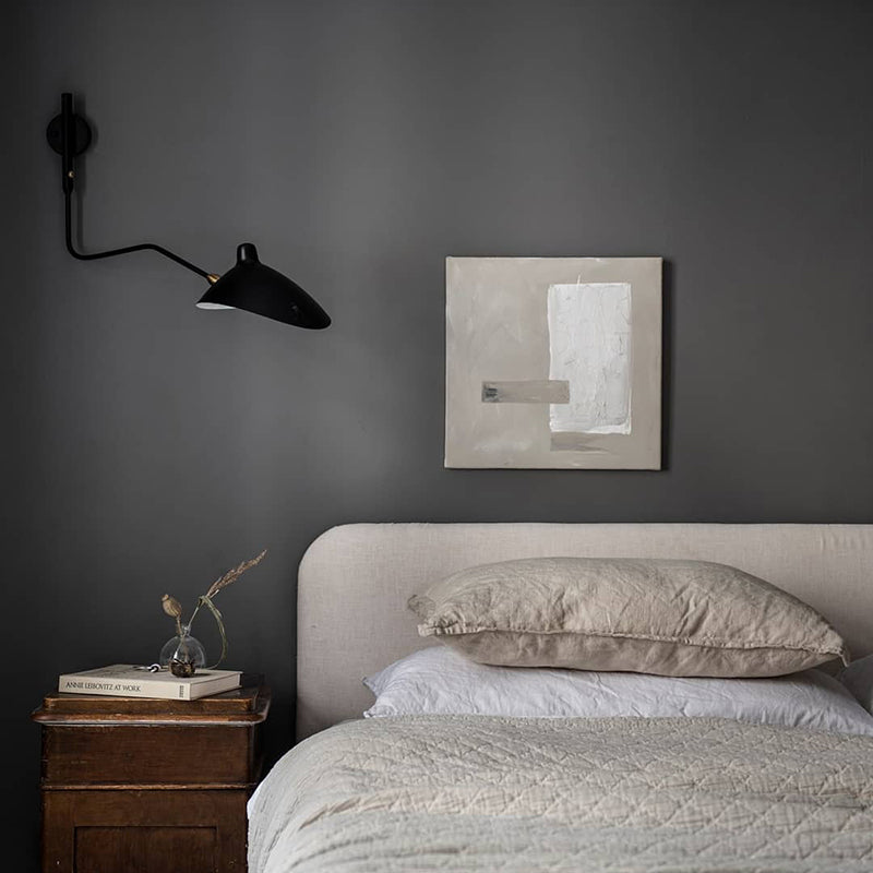 Arisha Moderne Industrial LED Applique Metallo Nero Siggiorno