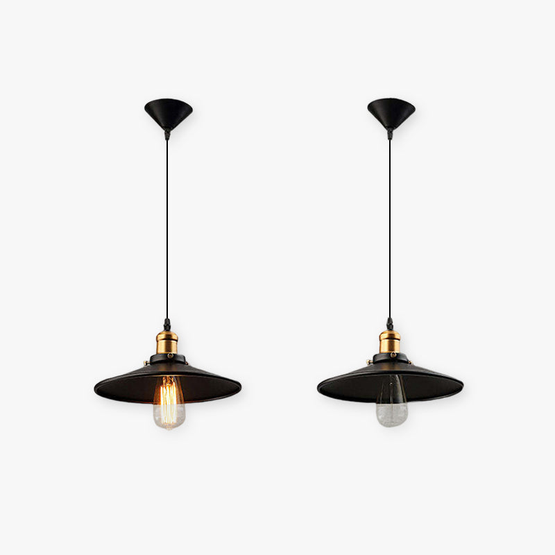 Silva Moderna Industriale LED Lampada a Sospensione Metallo Nero Soggiorno/Camera da Letto