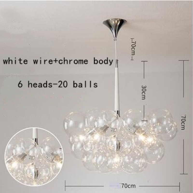 Valentina Decorativo LED Lampade a Sospensione Bianche/Nere/Caffè Bolle Soggiorno/Camera da Letto