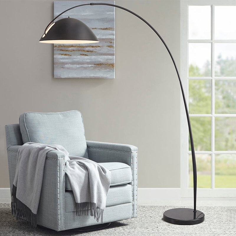 Avi Moderna LED Lampada da Terra Metallo Canna da Pesca Nero Soggiorno/Camera da Letto
