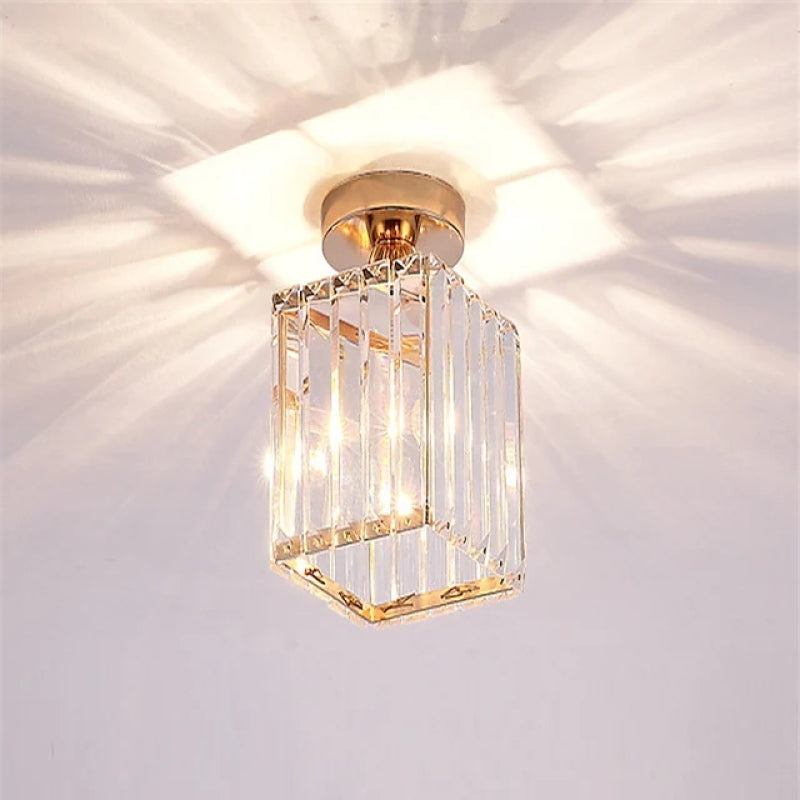Arisha Moderna LED Plafoniera Metallo/Acrilico Nero/Argento/Oro Trasparente Soggiorno/Camera da Letto