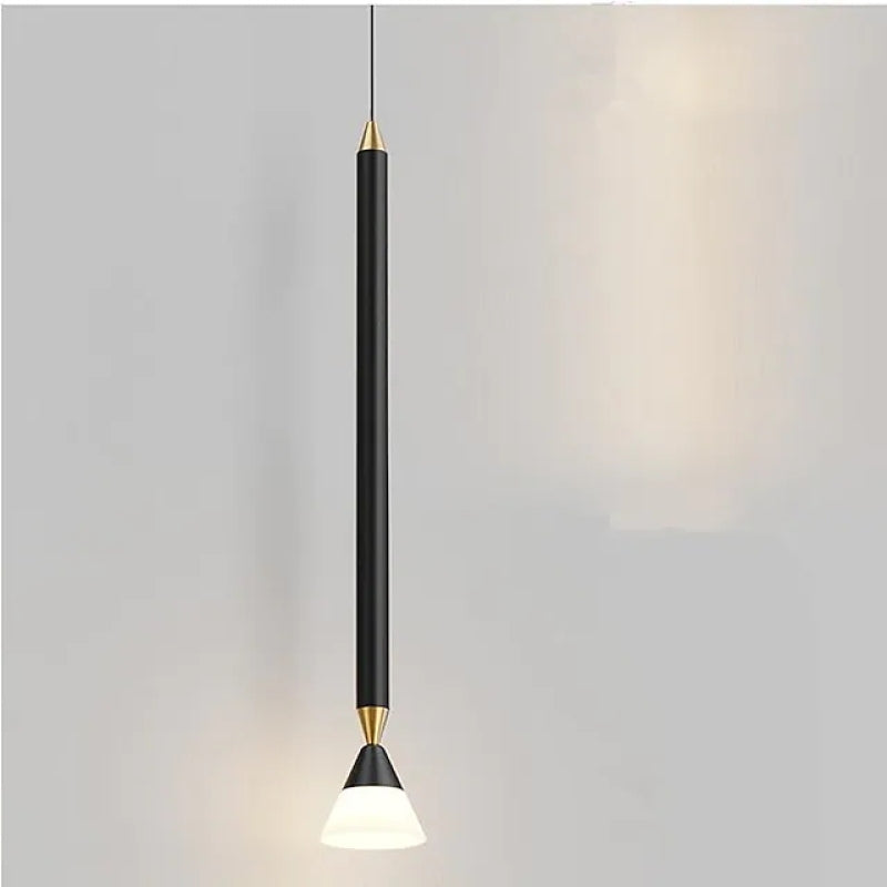 Arisha Lampada a Sospensione Metallo Nero/Oro Lineare Soggiorno