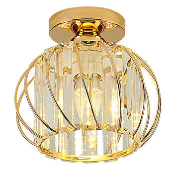 Valentina Moderno Gabbia Globe Metallo/Cristallo Plafoniere Soggiorno