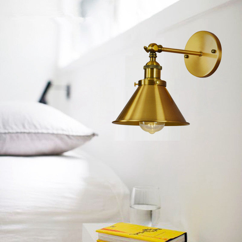 Epoch Industriale Vintage LED Applique Metallo Nero/Oro/Argento Soggiorno/Camera da Letto
