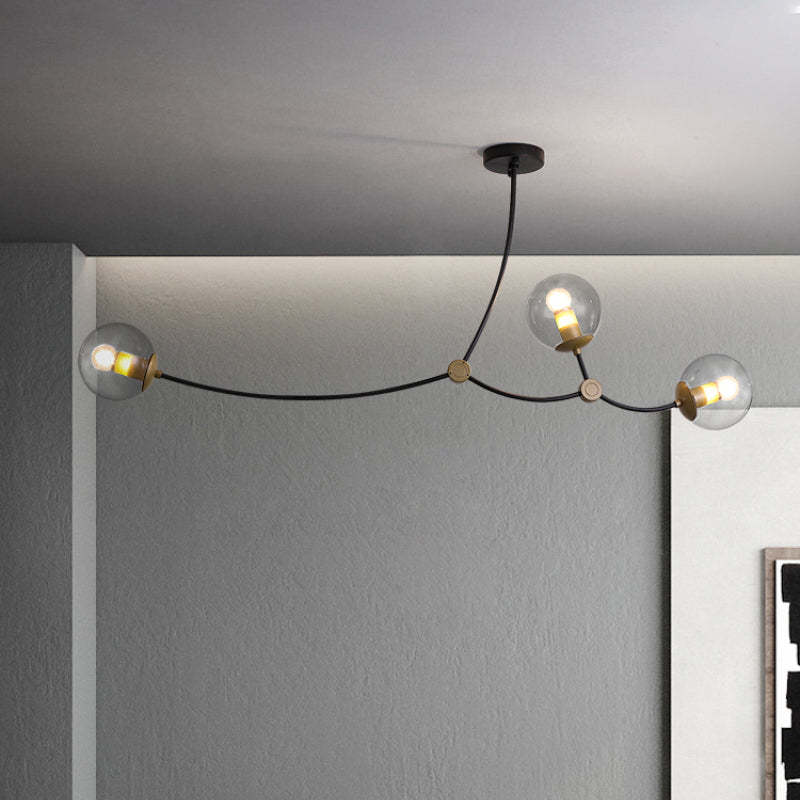 Valentina Minimalista Elegante Irregolare Lampadari Speciale Nera Soggiorno/Camera da Letto