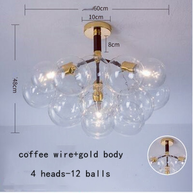 Valentina Decorativo LED Lampade a Sospensione Bianche/Nere/Caffè Bolle Soggiorno/Camera da Letto