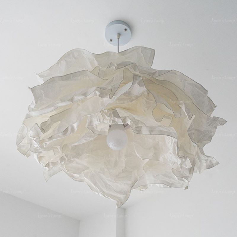 Ritta Wabi-sabi Nuvola Metallo Carta LED Lampade a Sospensione Studio Camera da Letto