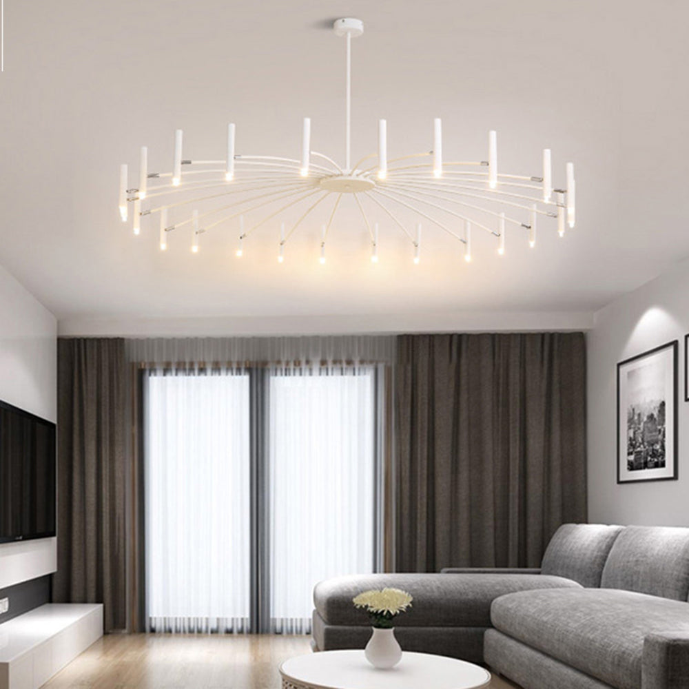 Arisha Moderno LED Urbano Lambada a Sospensione Bianco/Nero Metallo Soggiorno/Camera da Letto