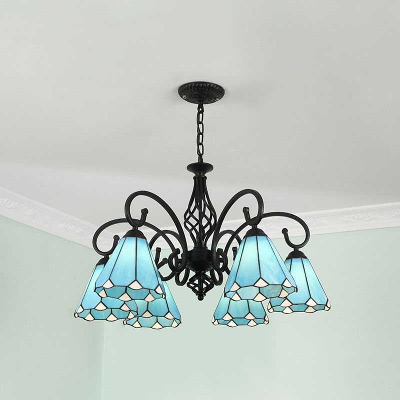 Silva Tiffany Ramo Mediterraneo Metallo Lampadari