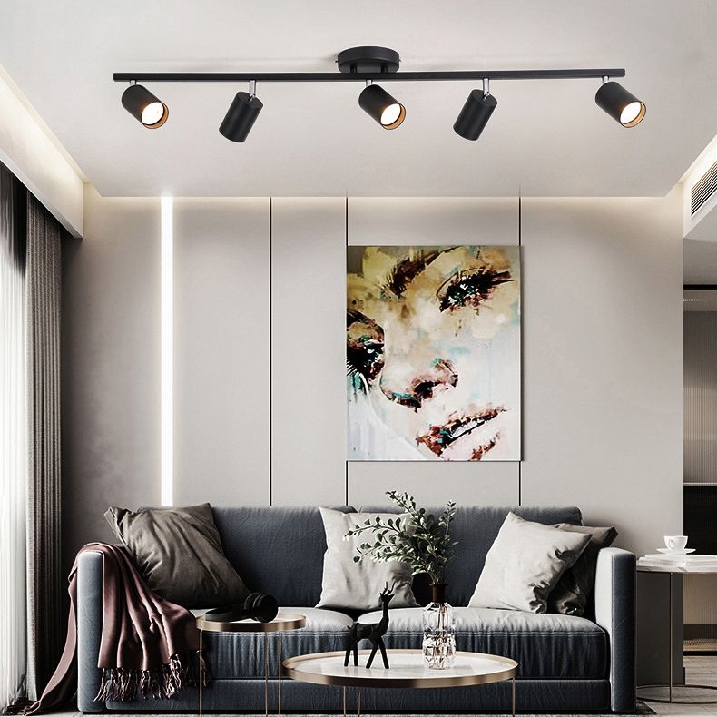 Arisha Moderno Cilindrico LED Semi Plafoniere Soggiorno