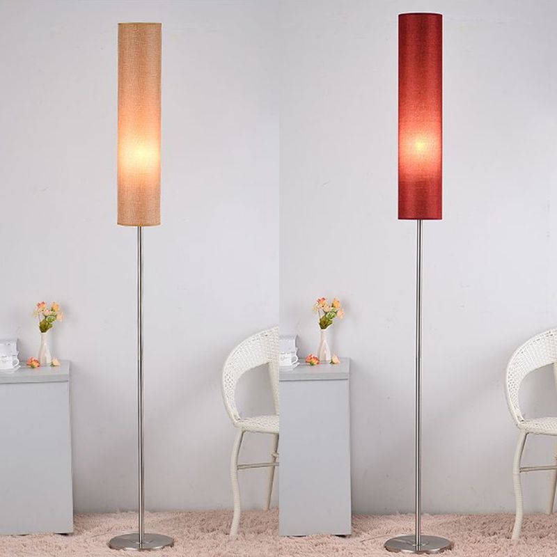 Ritta Moderne LED Lampade da Terra Tessuto/Metallo Salotto Bianco/Rosso/Marrone/Caffè