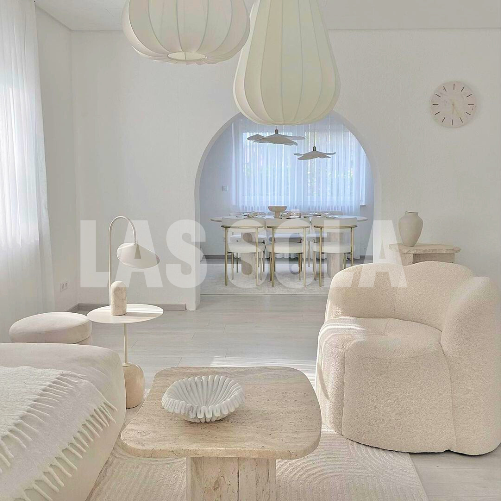 Ritta Moderne Metallo Tessuto Lampade a Sospensione Beige Grigio Soggiorno