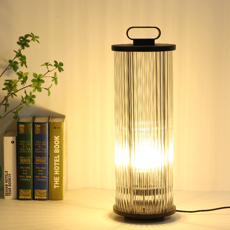 Arisha Moderna LED Lampada da Terra Metallo/Vetro Nero Giardino