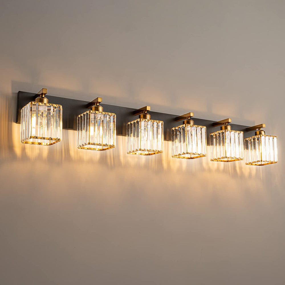 Kristy Vintage LED Classico Trasparente Applique Piazza Metallo/Cristallo Oro Soggiorno/Camera da Letto/Sala da Pranzo/Cucina