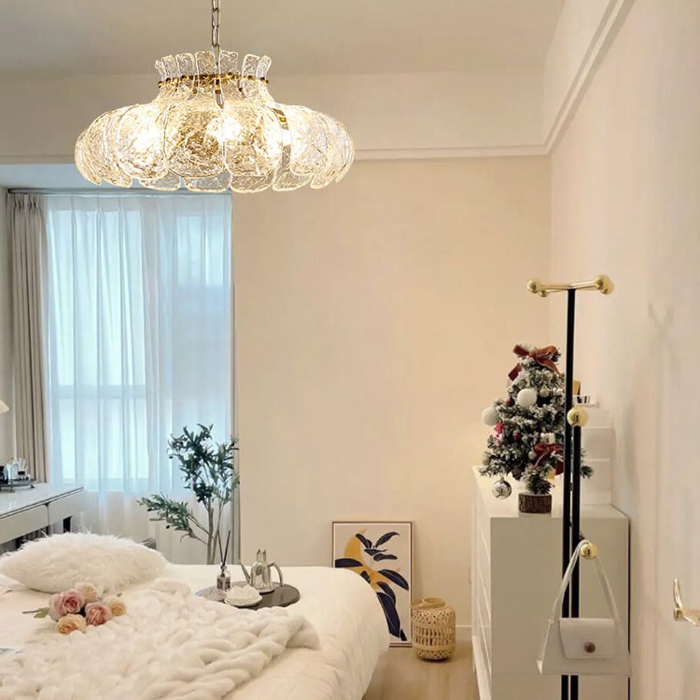 Arisha Moderni Metallo Vetro Lampadari Rame Soggiorno Sala da Pranzo