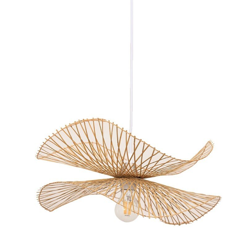 Muto Lampada a Sospensione Rattan Intrecciato Sala da Pranzo/Camera da Letto/Ristorante