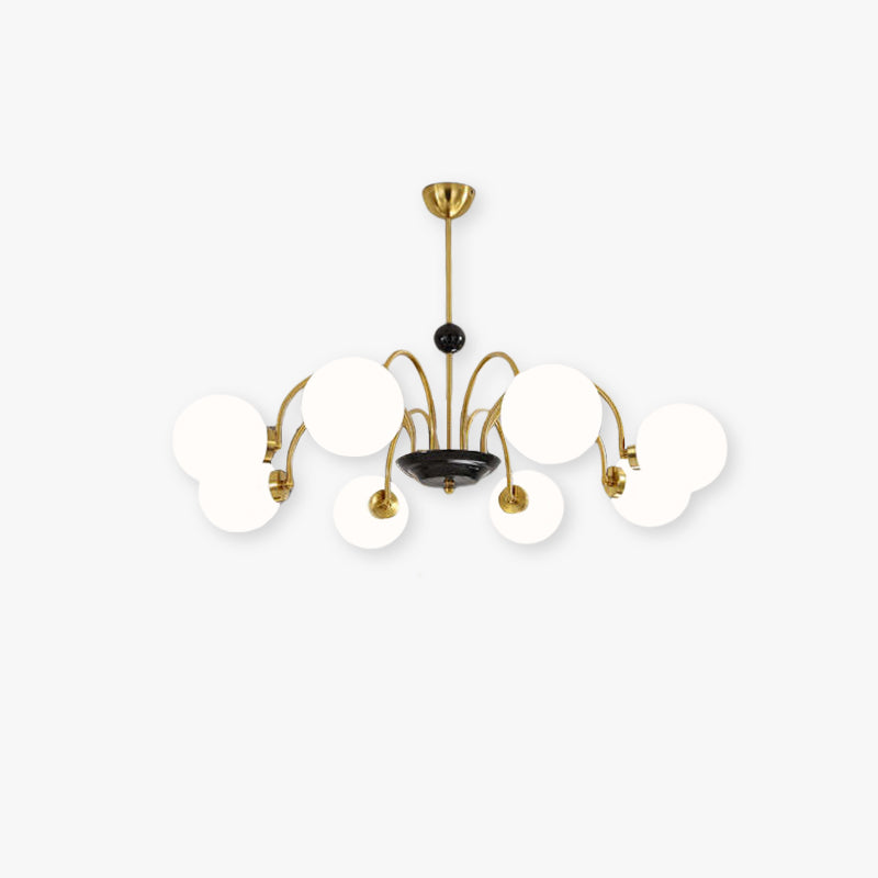 Khloe Moderno LED Lampada a Sospensione Metallo Vetro Bianco Sfera Soggiorno/Camera da Letto