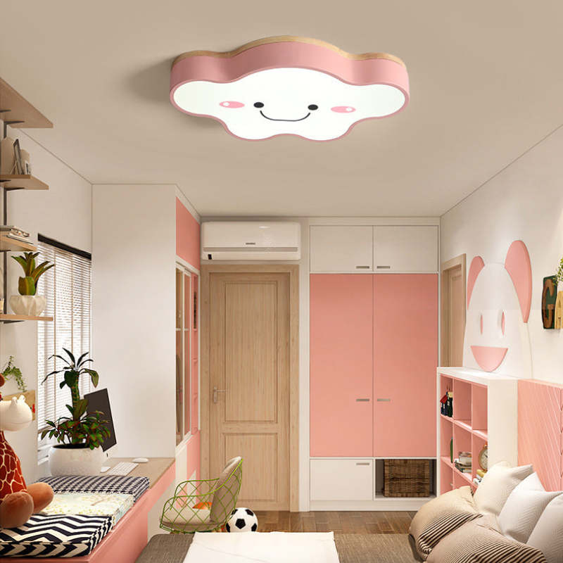 Arisha Moderno LED Plafoniera Cartone Animato Nuvole Verde/Bianca/Rosa Soggiorno/Camera da Letto