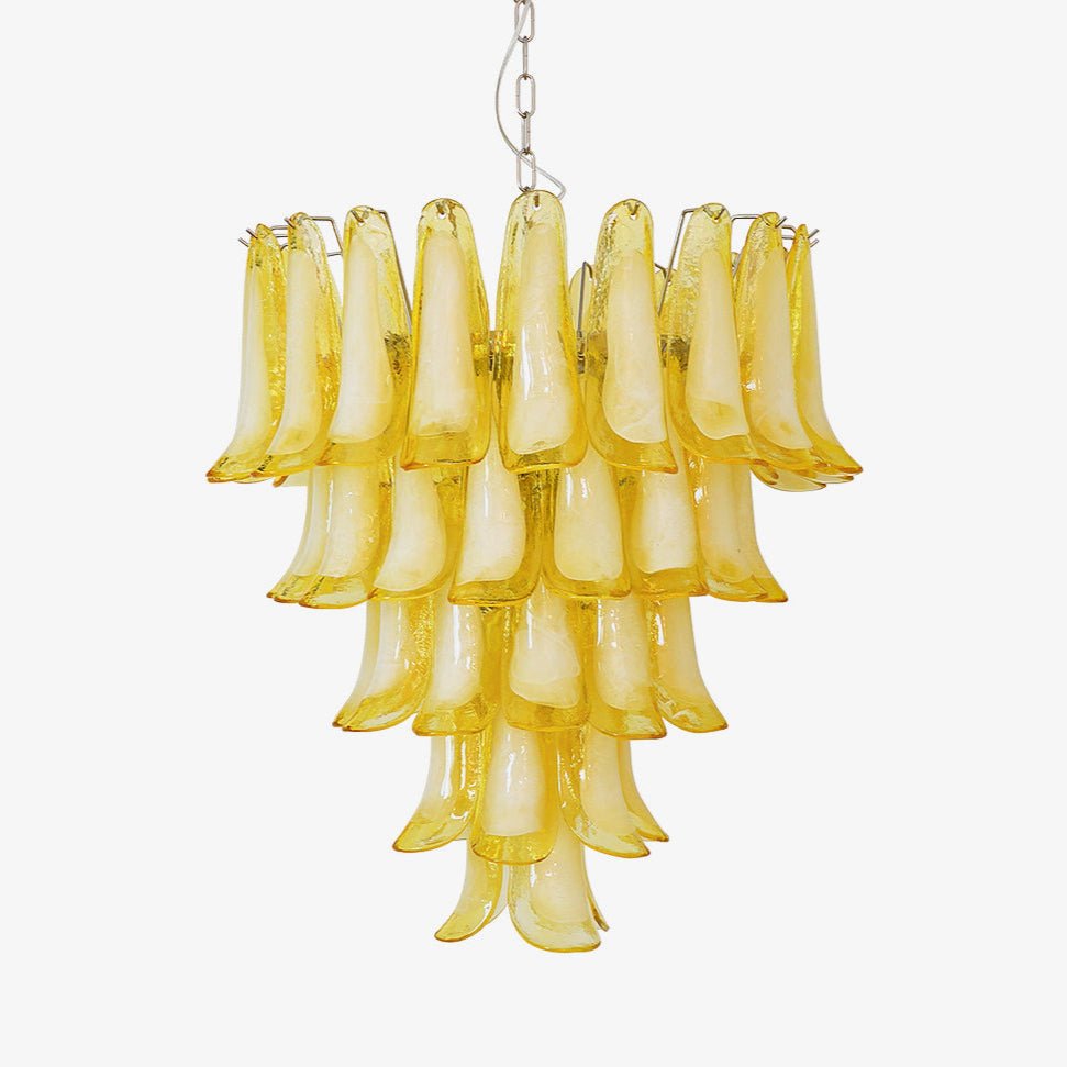 Aurora Chandelier Murano Glass Petal Wave - Blowlighting