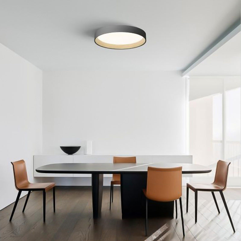 Arisha Moderne LED Plafoniere Metallo Bianca/Grigia/Nera Rotonda