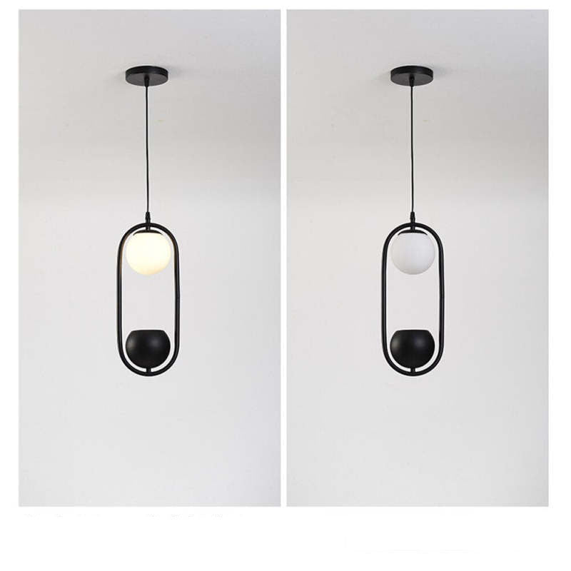 Ritta Modern LED Lampada a Sospensione Metallo Nero/Verde Vaso Palla Pianta Naturale