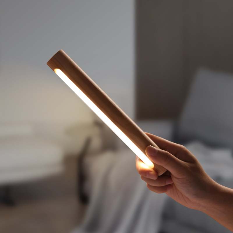 Muto Moderne Design LED Applique Legno/Metallo Ruotabile/Rimovibile