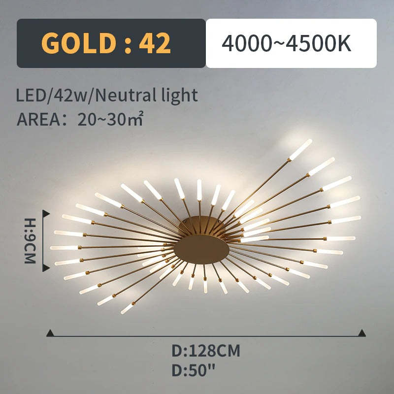 Arisha Moderni LED Montaggio Incasso Plafoniere Fuochi Artificiali
