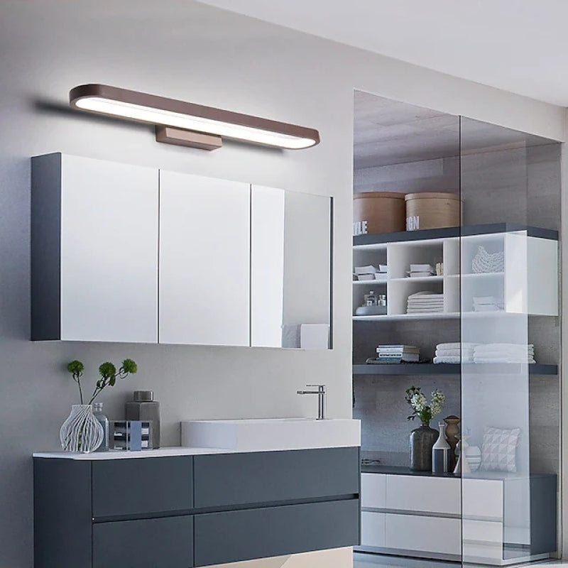 Arisha Moderno LED Faro a specchio Applique Marrone