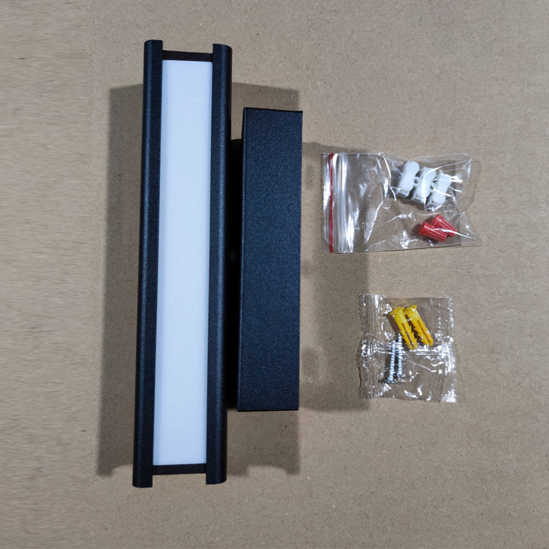Arisha Moderno LED Rettangolare Girevole Applique Metallo Nero/Bianco Soggiorno/Camera da Letto