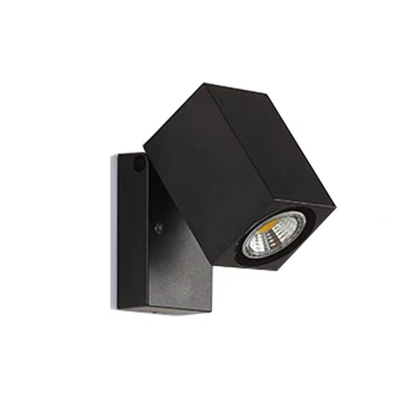 Ray Moderne LED Lampada da Esterno Metallo Nero Ruotabile