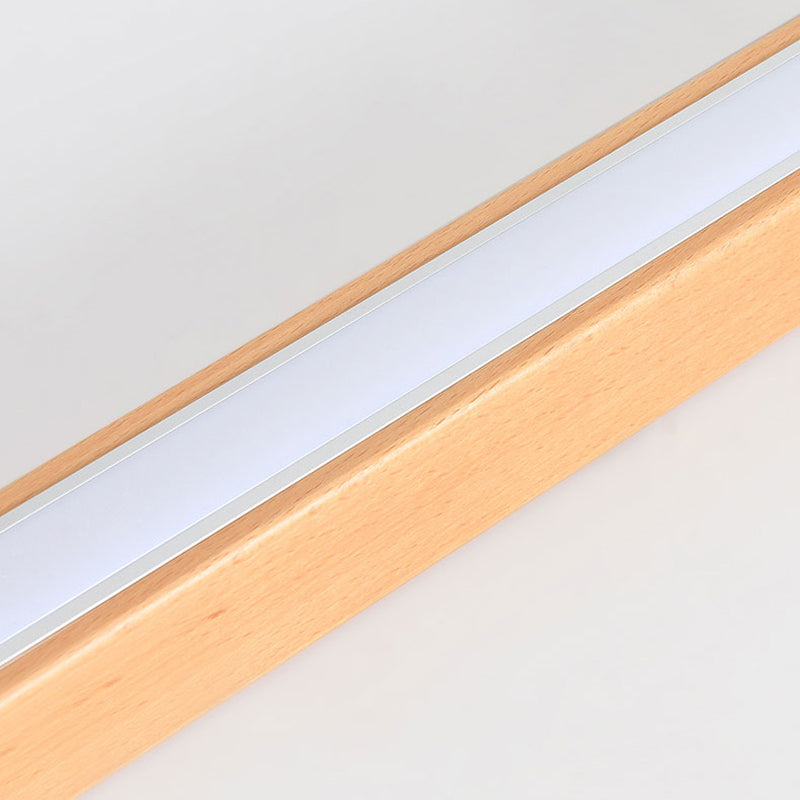 Arisha Moderna LED Plafoniera Legno Acrilico Lineare Soggiorno/Camera da Letto
