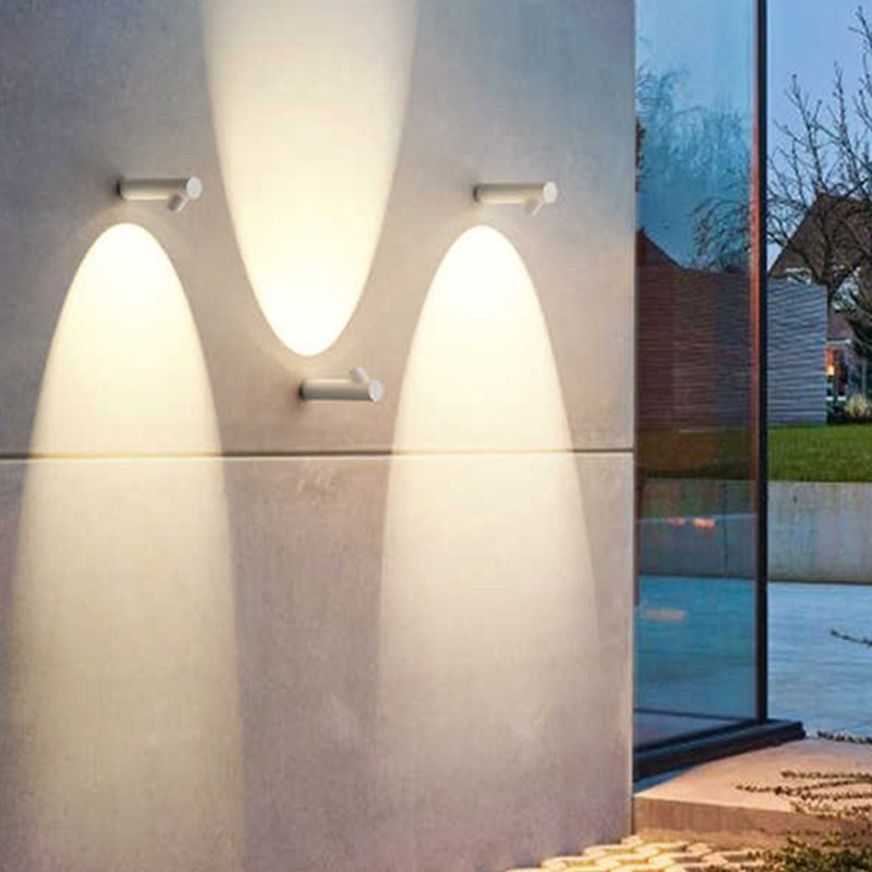 Ray Moderne LED Lampade da Esterno Bianco/Nero Impermeabile